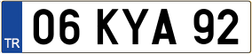 Truck License Plate